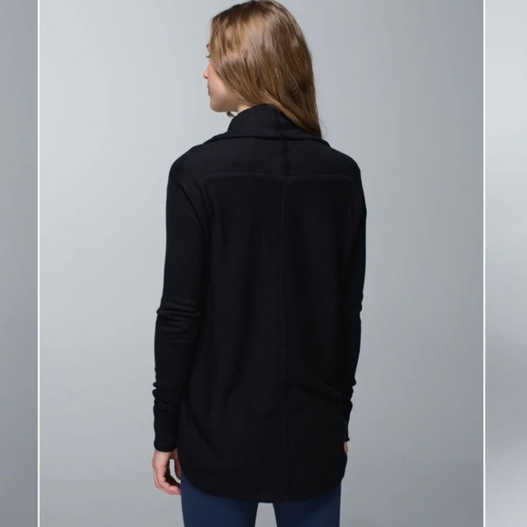 Lululemon Iconic Sweater Wrap cashmere blend lightweight long sleeve top - Picture 7 of 16